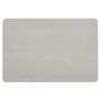 Quartet Oval Office Fabric Board, 48" x 36", Gray Surface