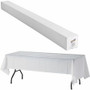 Genuine Joe Banquet-Size Plastic Tablecover - 300 ft Length x 40" Width - Plastic - White - (GJO10324)