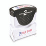 ACCUSTAMP2 Pre-Inked Shutter Stamp, Red/Blue, FILE COPY, 1.63 x 0.5
