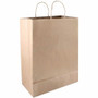 COSCO Premium Large Brown Paper Shopping Bags - 17" Length x 12" Width - Kraft - Paper - Shopping