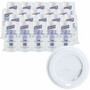 Genuine Joe Hot Cup Protective Lids - Polystyrene - White - 50/Pack