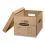 Bankers Box SmoothMove Classic Moving/Storage Boxes, Half Slotted Container (HSC), Small, 12" x 15" x 10", Brown/Blue, 15/Carton View Product Image