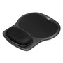 Fellowes Easy Glide Gel Mouse Pad with Wrist Rest, 10 x 12, Black