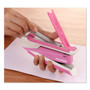 Bostitch InCourage Spring-Powered Desktop Stapler with Antimicrobial Protection, Breast Cancer Awareness, 20-Sheet Capacity, Pink/Gray