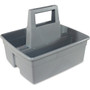 Impact Maids' Basket - 2 Compartment(s) - 10.10" Height x 11.10" Width x 12.90" Length - Handle, Heavy Duty - Gray - Plastic - (IMP1803)