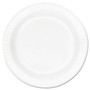 Dart Concorde Foam Plate, 10.25" dia, White, 125/Pack, 4 Packs/Carton (DCC10PWCR) View Product Image