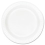 Dart Concorde Foam Plate, 10.25" dia, White, 125/Pack, 4 Packs/Carton