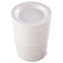 Dart Quiet Classic Laminated Foam Dinnerware, Plate, 10.25" dia, White, 125/Pack, 4 Packs/Carton