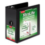 Cardinal XtraLife ClearVue Non-Stick Locking Slant-D Ring Binder, 3 Rings, 6" Capacity, 11 x 8.5, Black (CRD26361) View Product Image
