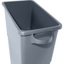 Genuine Joe Waste Container, Space-Saving, 23 Gallon, 20"x11"x30", Gray (GJO60465) View Product Image