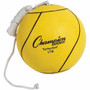 Champion Sports Yellow Tether Ball - Rubber, Nylon - Yellow