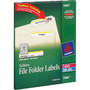 Avery Permanent TrueBlock File Folder Labels with Sure Feed Technology, 0.66 x 3.44, White, 30/Sheet, 50 Sheets/Box AVE5966 (AVE5966) View Product Image