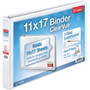 Cardinal ClearVue Overlay Tabloid D-Ring Binder - 1 1/2" Binder Capacity - Tabloid - 11" x 17" Sheet Size - 375 Sheet Capacity - 1 45/64" Spine Width