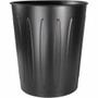Genuine Joe 6-gallon Fire-safe Trash Can - 6 gal Capacity - Fire-Safe, Sturdy - 14" Height x 13" Diameter - Metal, Steel - Black - (GJO58897)