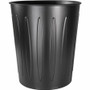 Genuine Joe 6-gallon Fire-safe Trash Can - 6 gal Capacity - Fire-Safe, Sturdy - 14" Height x 13" Diameter - Metal, Steel - Black - (GJO58897)