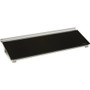 Quartet Glass Dry-Erase Desktop Computer Pad - 6" (0.5 ft) Width x 18" (1.5 ft) Height - Black Glass Surface - Rectangle - Horizontal - Desktop