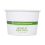 World Centric Paper Bowls, 8 oz, 3.5" Diameter x 2.3" h, White, 1,000/Carton