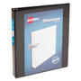 Avery Showcase Economy View Binders with Slant Rings, 3 Rings, 1" Capacity, 11 x 8.5, Black