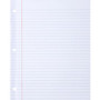 Sparco Ruled Filler Paper - 100 Sheets - Wide Ruled Front Ruling - Ruled Red Margin - 20 lb Basis Weight - Letter