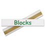 C-Line Self-Adhesive Label Holders, Top Load, 0.5 x 3, Clear, 50/Pack