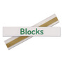 C-Line Self-Adhesive Label Holders, Top Load, 0.5 x 3, Clear, 50/Pack