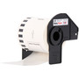 Brother Continuous Paper Label Tape, 2.4" x 50 ft, Black/White
