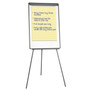 MasterVision Basic Tripod Melamine Presentation Easel, 22.5 x 42, White/Black (BVCEA2300045) View Product Image