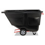 Rubbermaid Commercial Rotomolded Tilt Truck, 202 gal, 850 lb Capacity, Plastic, Black (RCP1314BLA) View Product Image
