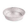 Boardwalk Round Aluminum To-Go Containers, 48 oz, 9" Diameter x 1.66"h, Silver, 500/Carton (BWKROUND9) View Product Image