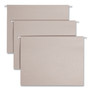 Smead TUFF Hanging Folders with Easy Slide Tab, Letter Size, 1/3-Cut Tabs, Steel Gray, 18/Box