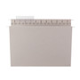 Smead TUFF Hanging Folders with Easy Slide Tab, Letter Size, 1/3-Cut Tabs, Steel Gray, 18/Box