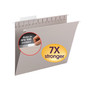 Smead TUFF Hanging Folders with Easy Slide Tab, Letter Size, 1/3-Cut Tabs, Steel Gray, 18/Box