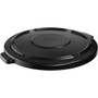 Rubbermaid Commercial Brute 44-gallon Container Lid - Round - Plastic - Black - (RCP264560BKCT)