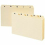 Smead Card Guides with Alphabetic Tab - Character - A-Z - 6" Divider Width x 4" Divider Length - Manila Divider - 10% Recycled