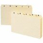 Smead Card Guides with Alphabetic Tab - Character - A-Z - 6" Divider Width x 4" Divider Length - Manila Divider - 10% Recycled