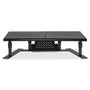 Allsop Metal Art ErgoTwin Height Adjustable Dual Monitor Stand - 20 lb Load Capacity - 9" Height x 32" Width x 14" Depth - Desktop - Steel