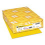Astrobrights Color Paper - Sun Yellow - Letter - 8 1/2" x 11" - 24 lb Basis Weight - Smooth