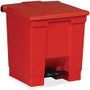 Rubbermaid Commercial Step-on Waste Container - Step-on Opening - 8 gal Capacity - Puncture Resistant, Durable - 17.1" Height x 15.8" Width - Plastic, High-density Polyethylene (HDPE), Resin