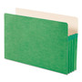 Smead Colored File Pockets, 3.5" Expansion, Legal Size, Green