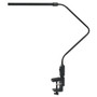 Alera LED Desk Lamp With Interchangeable Base Or Clamp, 5.13w x 21.75d x 21.75h, Black (ALELED902B) View Product Image