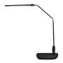 Alera LED Desk Lamp With Interchangeable Base Or Clamp, 5.13w x 21.75d x 21.75h, Black (ALELED902B) View Product Image