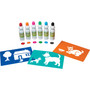 Creativity Street Sponge Paint Set - 6 Color(s) - Assorted - 2.20 oz - Washable