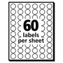 Avery Handwrite Only Self-Adhesive Removable Round Color-Coding Labels, 0.5" dia, Neon Orange, 60/Sheet, 14 Sheets/Pack, (5062) View Product Image