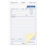 TOPS Job Work Order, Three-Part Carbonless, 5.66 x 8.63, 50 Forms Total