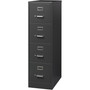 Lorell Fortress Series 26-1/2" Commercial-Grade Vertical File Cabinet - 15" Width x 26.5" Depth x 52" Height - 4 x Drawer(s) for File - Letter - Vertical - Drawer Extension, Security Lock, Label Holder, Pull Handle