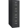 Lorell Fortress Series 26-1/2" Commercial-Grade Vertical File Cabinet - 15" Width x 26.5" Depth x 52" Height - 4 x Drawer(s) for File - Letter - Vertical - Drawer Extension, Security Lock, Label Holder, Pull Handle