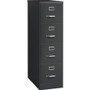 Lorell Fortress Series 26-1/2" Commercial-Grade Vertical File Cabinet - 15" Width x 26.5" Depth x 52" Height - 4 x Drawer(s) for File - Letter - Vertical - Drawer Extension, Security Lock, Label Holder, Pull Handle