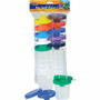 Creativity Street No-Spill Round Paint Cups With Colored Lids - Assorted