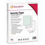 DocuGard Medical Security Papers, 24 lb Bond Weight, 8.5 x 11, Green, 500/Ream