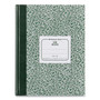 National Lab Notebook, Quadrille Rule (5 sq/in), Green Marble Cover, (96) 10.13 x 7.88 Sheets